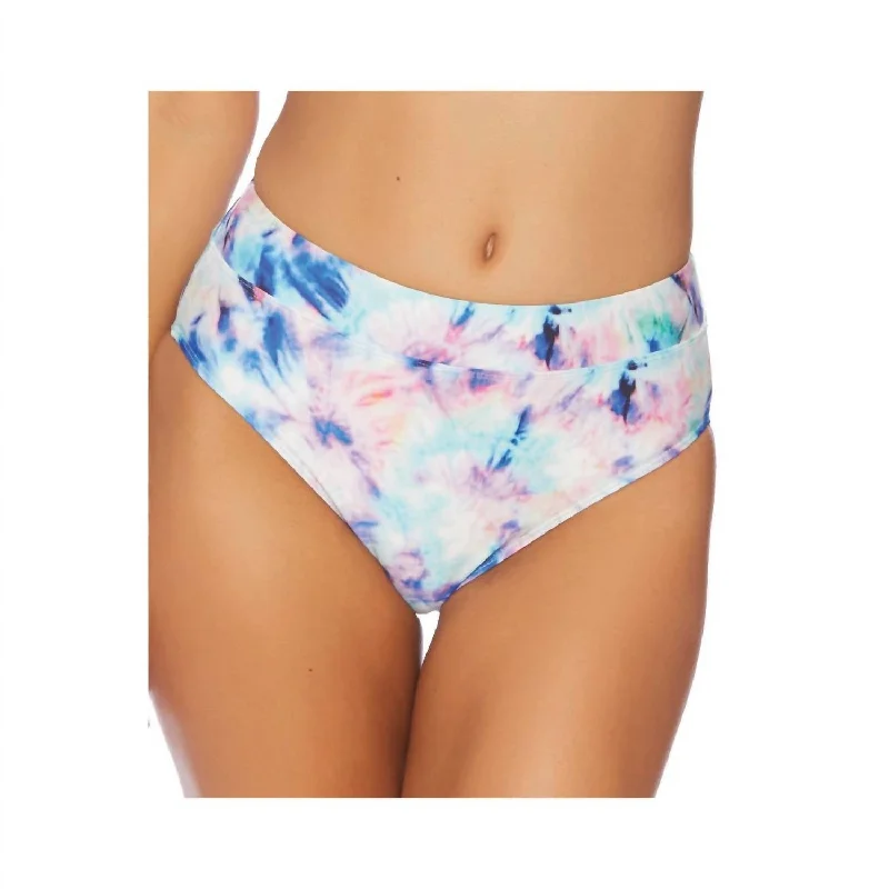 Women's Garments High Waist Bikini Bottom In Brighter Side Multi