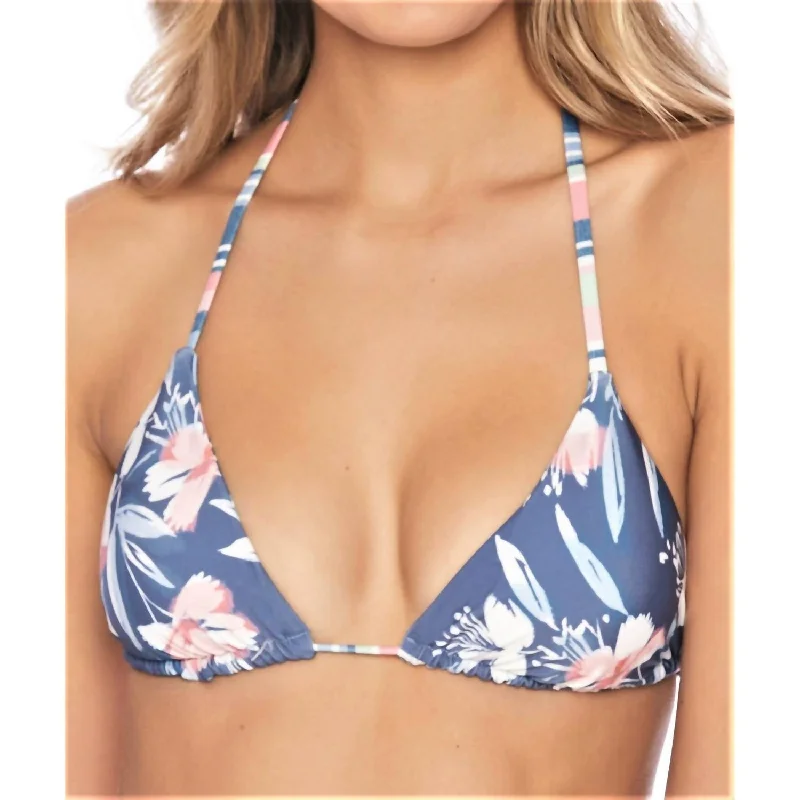 Plus-Size Women's Garments Reversible Triangle Bikini Top In Painted Desert Multi