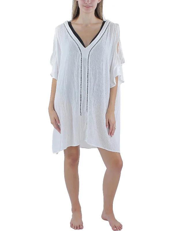 Women's Trendy Clothing Plus   Womens Ladder Stitch Dress Cover-Up