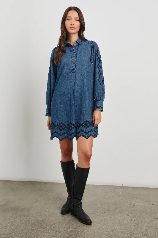 Innovate Your Wardrobe FERNANDA DRESS - DARK VINTAGE WASH