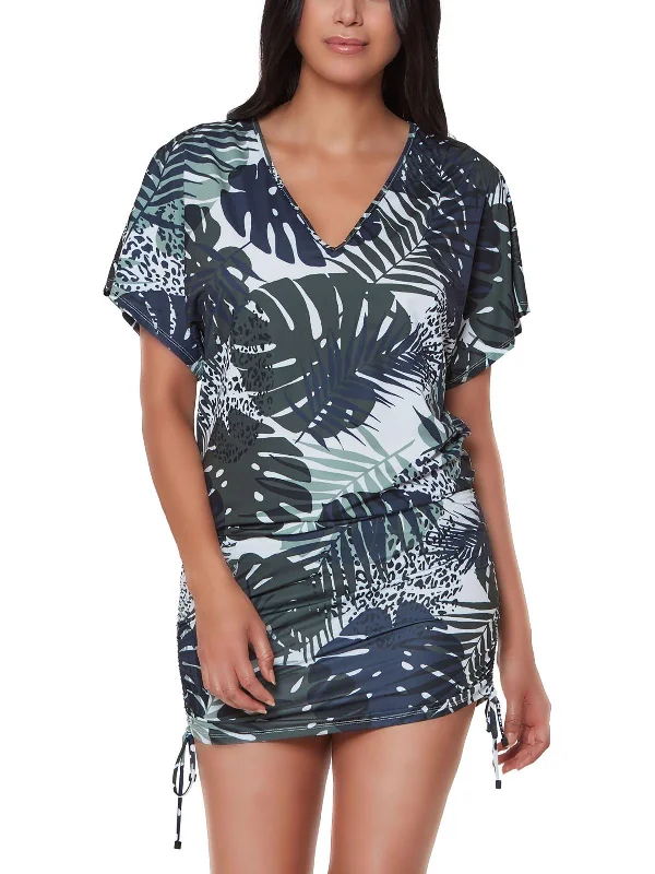 Modern Women's Attire Womens Summer Printed Cover-Up