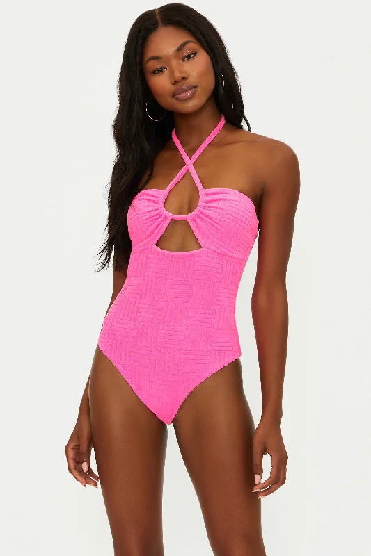 Women's Elegant Apparel Phoenix One Piece Strawberry Moon Terry