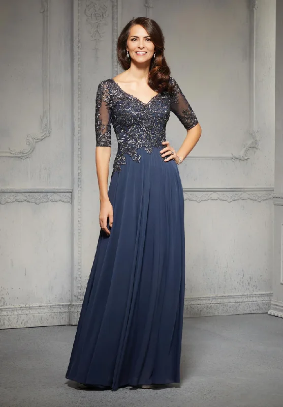 Women's Clothing For Outdoor Activities V-Neck Half Sleeve Chiffon Mother of the Bride Dresse With Appliques Women's Clothing For Outdoor Activities V-Neck Half Sleeve Chiffon Mother of the Bride Dresse With Appliques