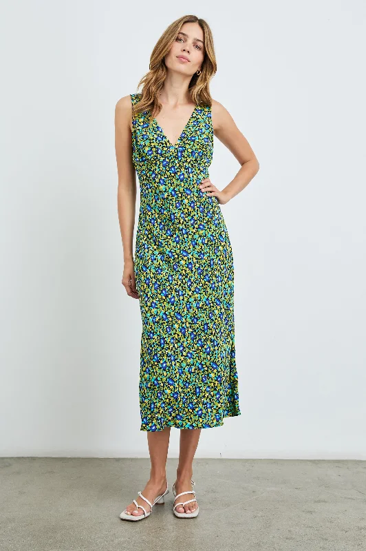 Easygoing Women's Style AUDRINA DRESS - ABSTRACT GARDEN