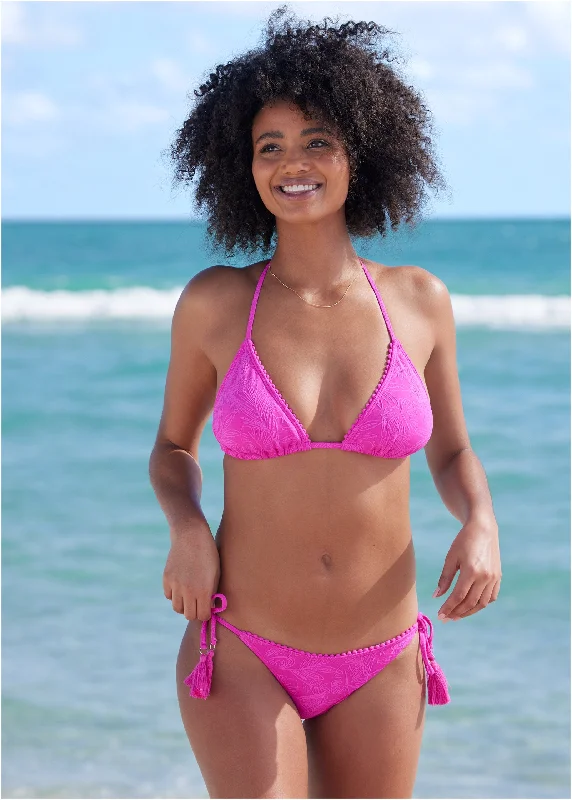 Women's Cozy Winter Attire Texture String Bottom - Lady Palm