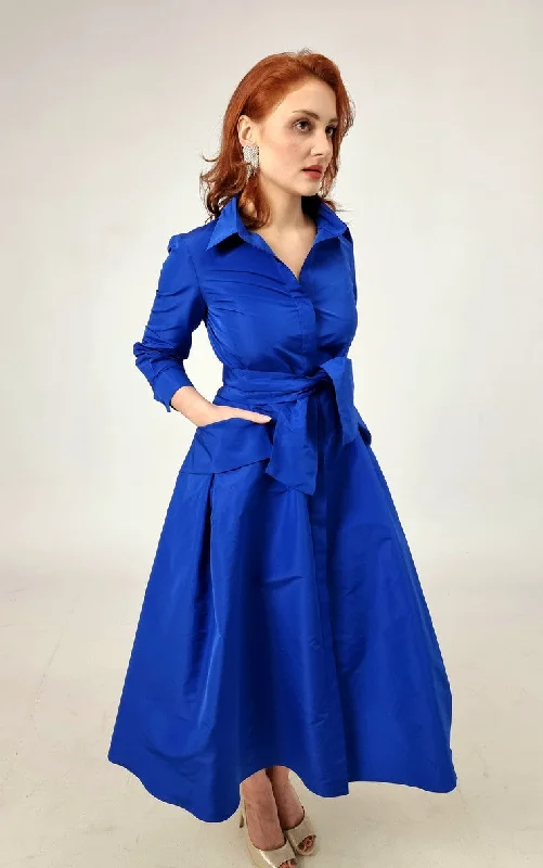 Daily Essentials Moskada Blue Amanda Dress