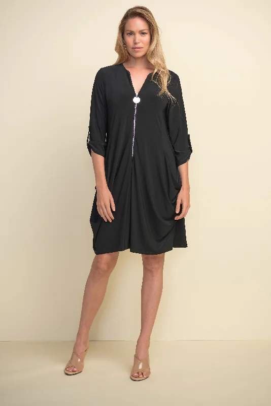 Timeless Women's Clothing Joseph Ribkoff Relaxed Fit, Zip Front Dress