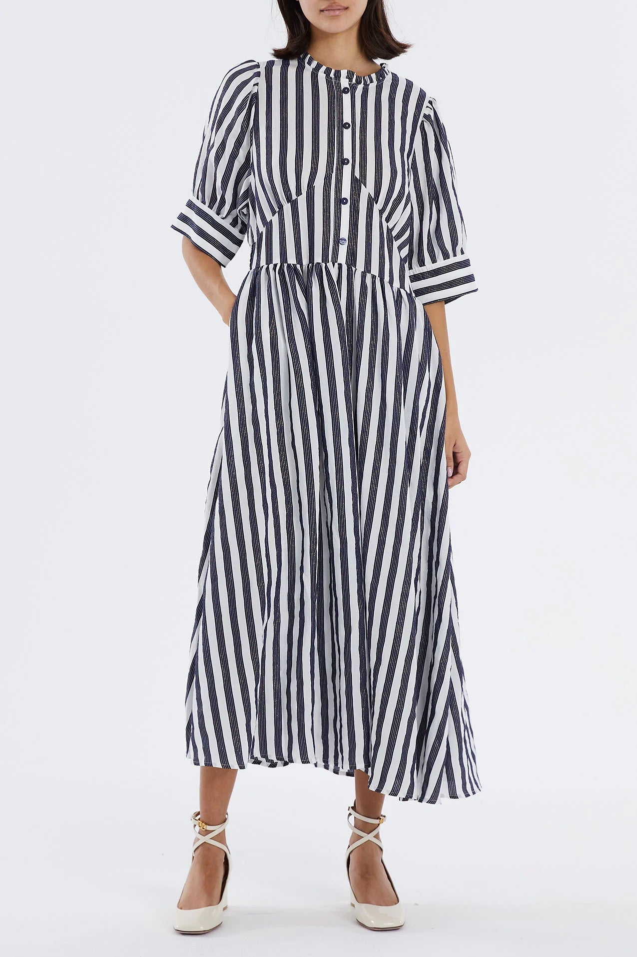 Limited-Time Markdowns On Stylish Wardrobe Essentials Lollys Laundry Boston Navy And White Dress Limited-Time Markdowns On Stylish Wardrobe Essentials Lollys Laundry Boston Navy And White Dress