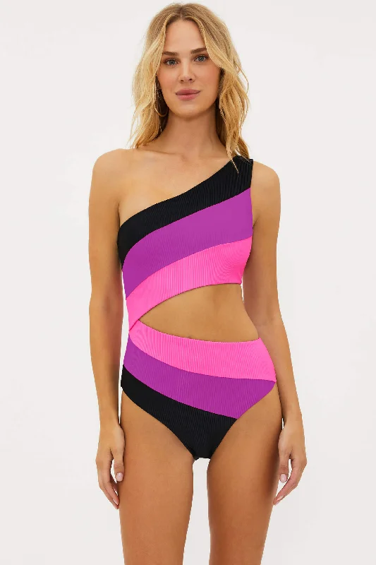 Women's Resort Apparel Joyce One Piece Vivid Violet Colorblock