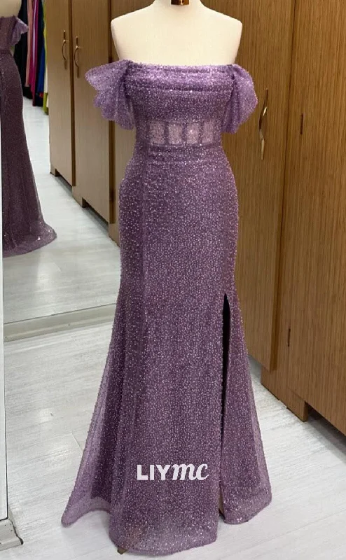Outfits For Girls LP2258 - Off-Shoulder Strapless Sheer Sequins Sparkly Cocktail Dress Outfits For Girls LP2258 - Off-Shoulder Strapless Sheer Sequins Sparkly Cocktail Dress