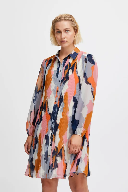 Sustainable Women's Clothes THE RILLY PLEATED DRESS (HEATHER ROSE)