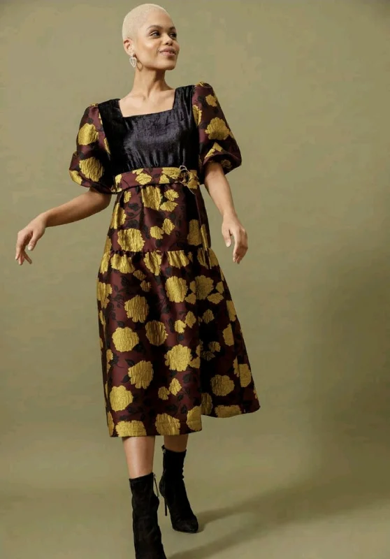 Vintage Style Clothing Sale Emily Lovelock Matilda Poly Jacquard Dresss