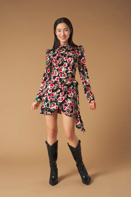 Massive Selection Sale GARLAND DRESS (BLACK/MULTI)