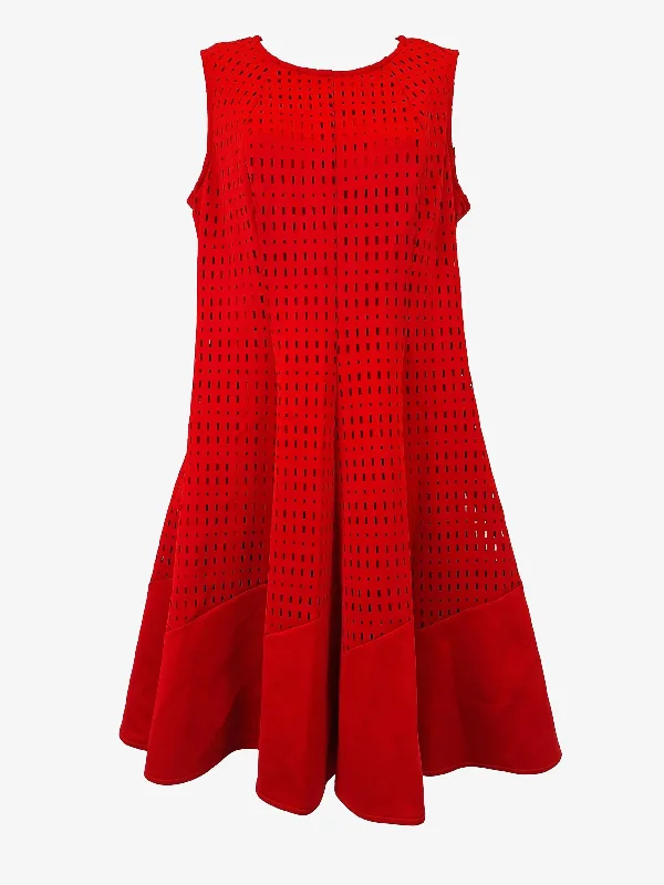 Stylish Dresses for Women Joseph Ribkoff Cherry Geo Cut Out Skater Dress Size 12