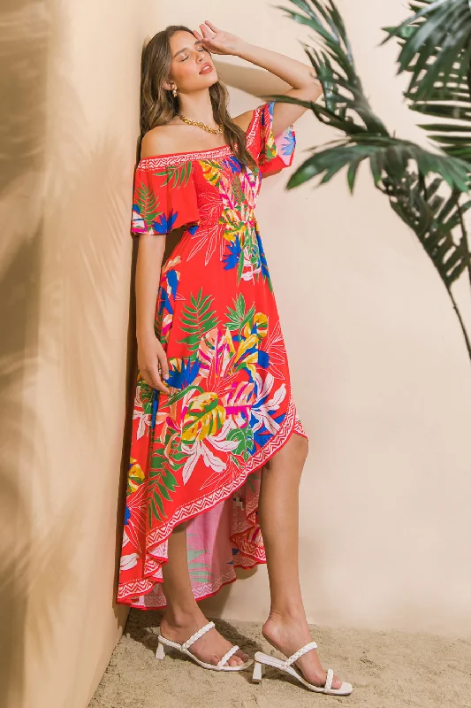 Huge Price Cuts On Your Must-Haves COVER ME UP HI-LO DRESS