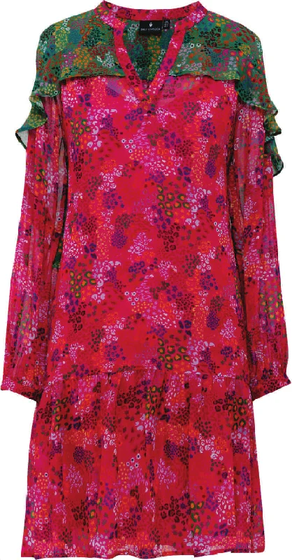 Clothing Woman Emily Lovelock Multi Purple/Green Dress
