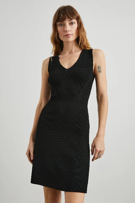 Contemporary Elegance ADALINE DRESS - BLACK