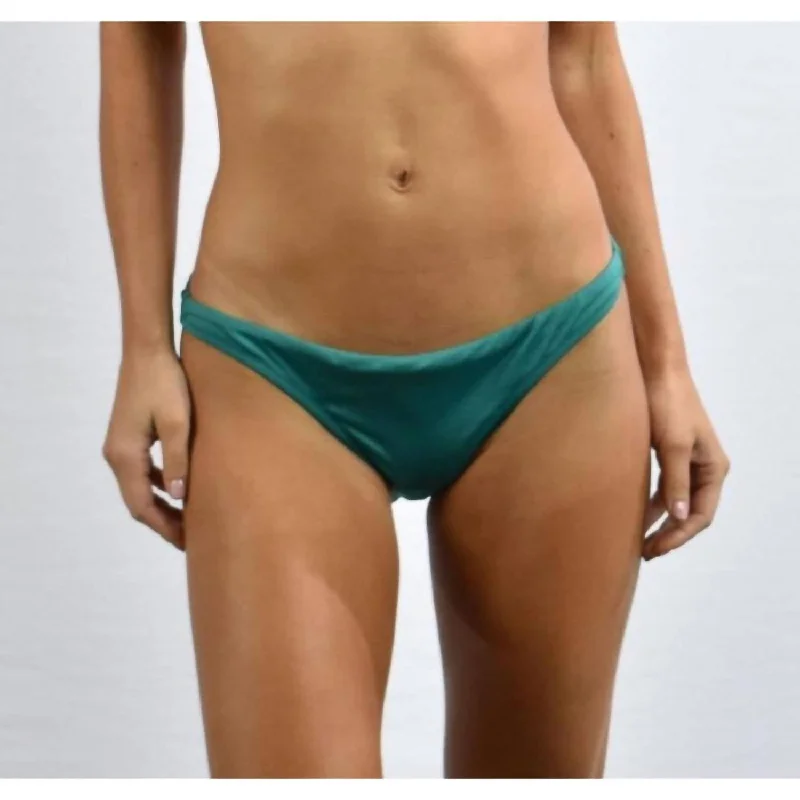 Women's Transitional Apparel Solid St. Lucia Bikini Bottom In Green