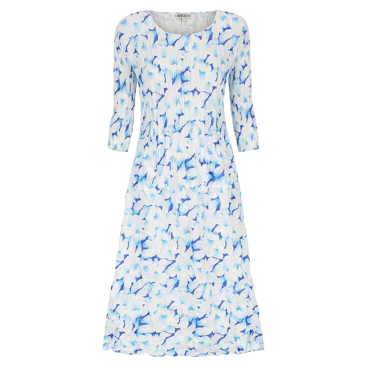 Season Transition Versatile Wear Clearance Alquema 3/4 Sleeve Smash Pocket Dress - Ocean Foam Season Transition Versatile Wear Clearance Alquema 3/4 Sleeve Smash Pocket Dress - Ocean Foam