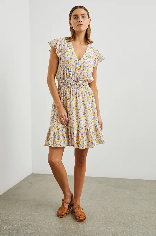 Women's Everyday Attire TARA DRESS - PAPAYA FLOWERS