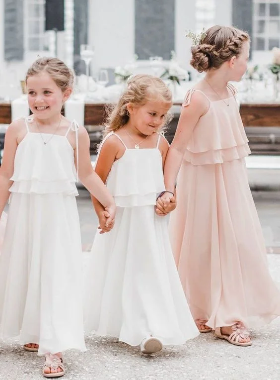 Limited Time Special Offer Full Length Boho Flower Girl Dress