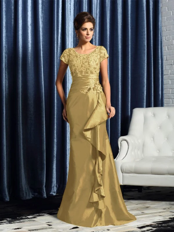 Clearance Sale Online Mother of the Bride Dresses Mermaid Beading Short Sleeves Applique Long Taffeta Clearance Sale Online Mother of the Bride Dresses Mermaid Beading Short Sleeves Applique Long Taffeta