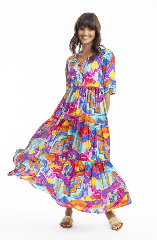 Women's Contemporary Apparel Frida maxi red dress
