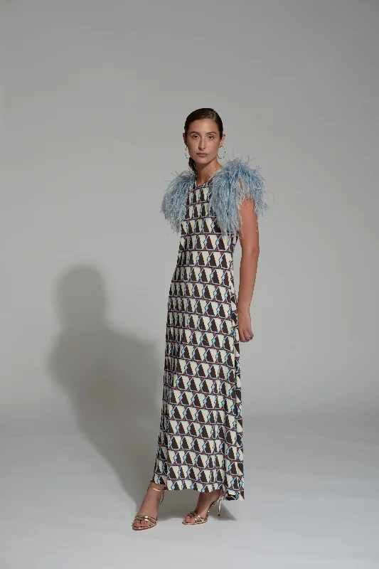 Wardrobe Update Moskada Blue Aleli Dress
