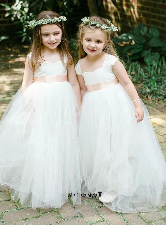 Limited-Stock Women's Clothing Clearance – Shop Now Ivory Tulle Skirt Flower Girl Dress