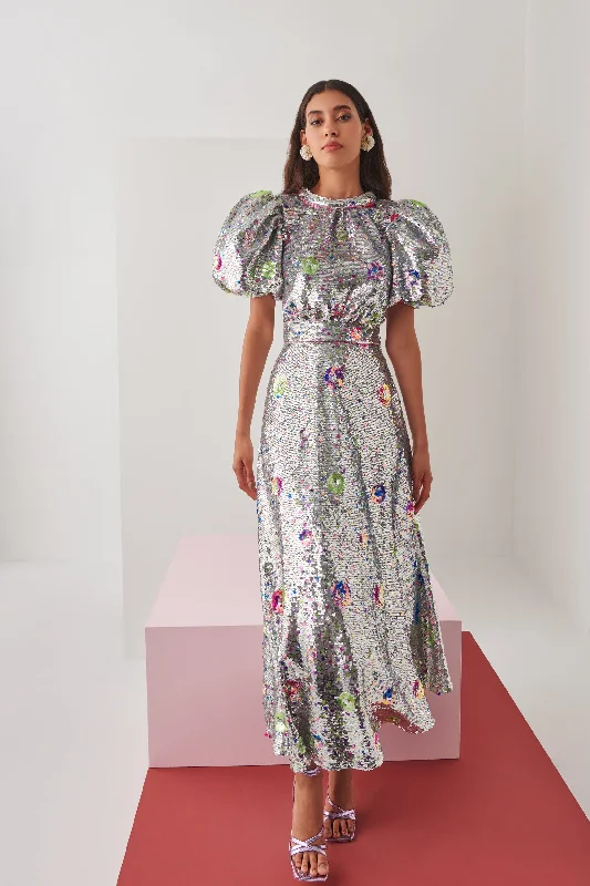 Alluring Design Celia B Silver Searph Dress