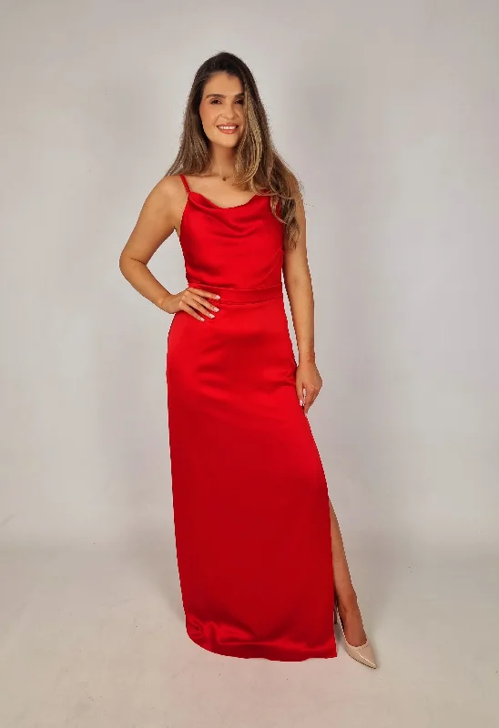 Comfy Women's Outfits for Daily Wear Laura Bernal Long Red Dress