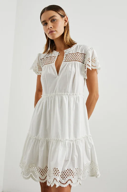 Affordable Women's Fashion LETTIE DRESS - WHITE