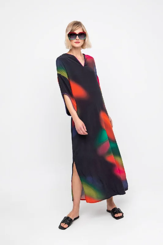 Special Offer Ozai N Ku Blurred Blotch Coloured Dress