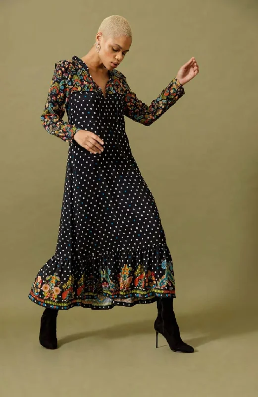 Step Ahead, Lead The Trend Emily Lovelock Marsha Crepe Black Dress