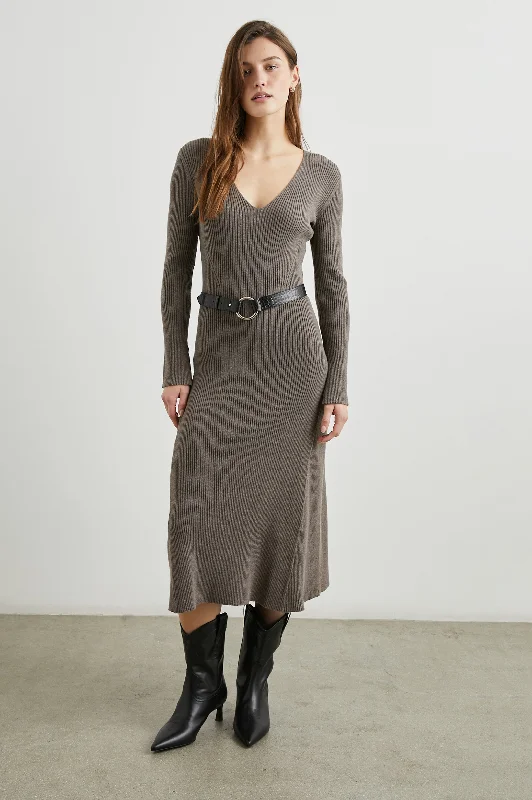 Women's Trendy Clothing ARLETTE DRESS - HAZELNUT
