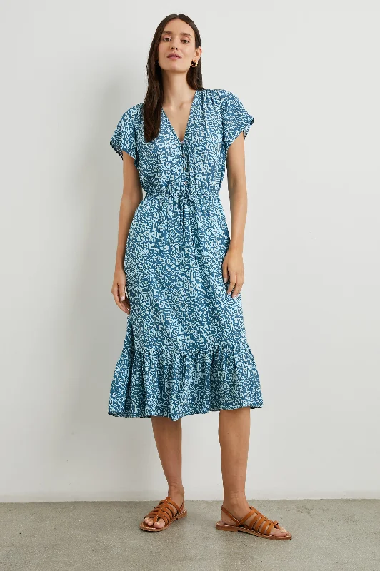 Graceful Movement KIKI DRESS - BLUE HAVANA