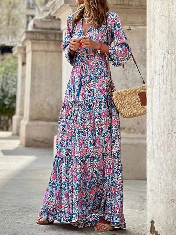 Premium Pieces At Prices You'Ll Love BerriesJam - Boho Retro Printed Beach Elegant Sundress Premium Pieces At Prices You'Ll Love BerriesJam - Boho Retro Printed Beach Elegant Sundress