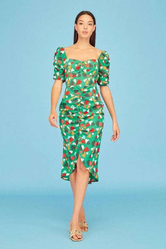 Best-Sellers Minueto Anastasia Green Multi Heart Dress