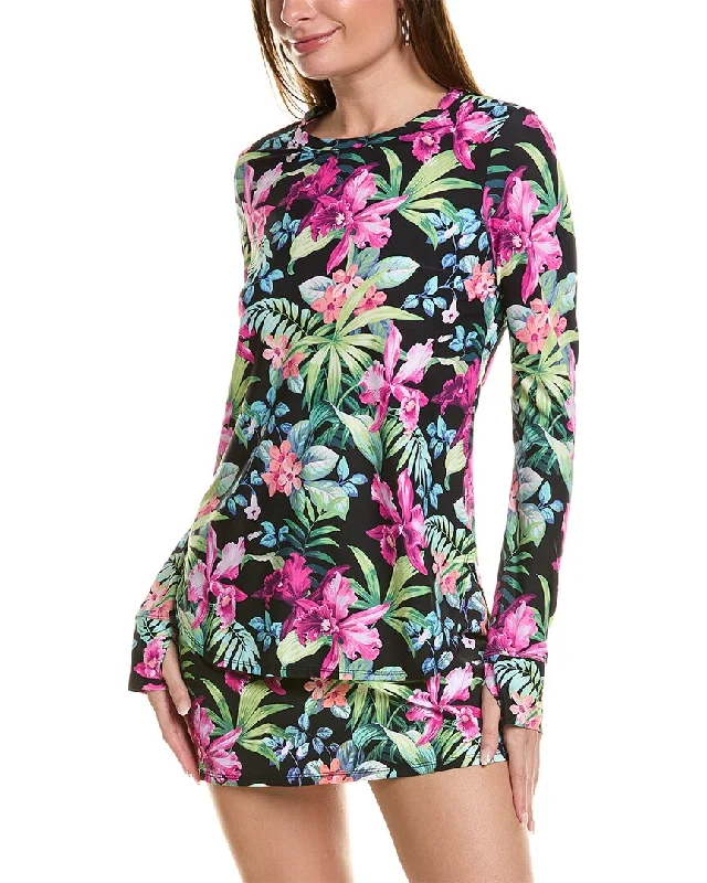 Women's Functional Outfit For Outdoor Activities Tommy Bahama Coastal Gardens Rashguard