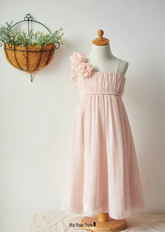 Flash Sale On Women's Apparel – Grab Your Favorites Today One Shoulder Blush Pink Flower Girl Dress Flash Sale On Women's Apparel – Grab Your Favorites Today One Shoulder Blush Pink Flower Girl Dress