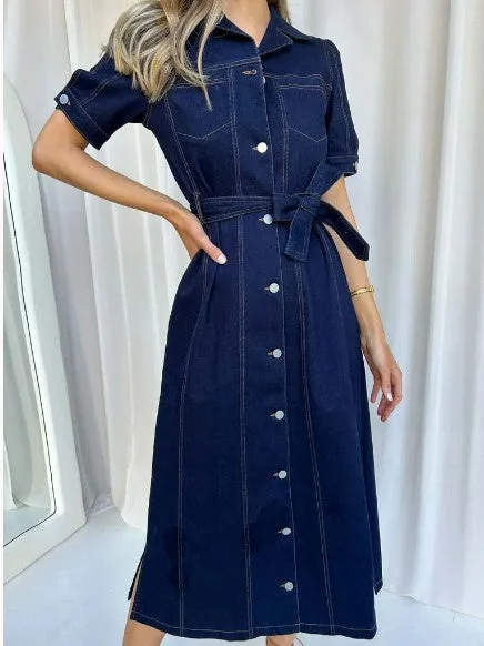 Don't Miss Out Denim Penny dress