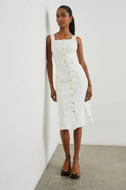 Score Big On Glamorous Red - Carpet Styles MALIBU DRESS - VINTAGE ECRU