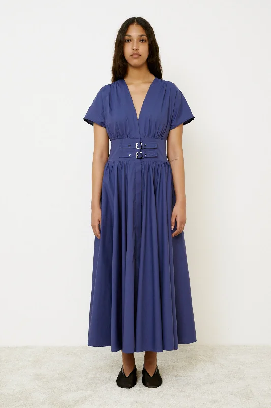 Workwear Fashion for Women MeiMeiJ Limogues Buckle Belt Dress