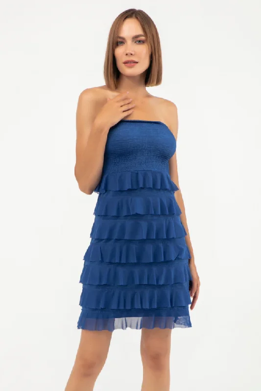 Trendy Pulse Strapless Cha Cha Dress