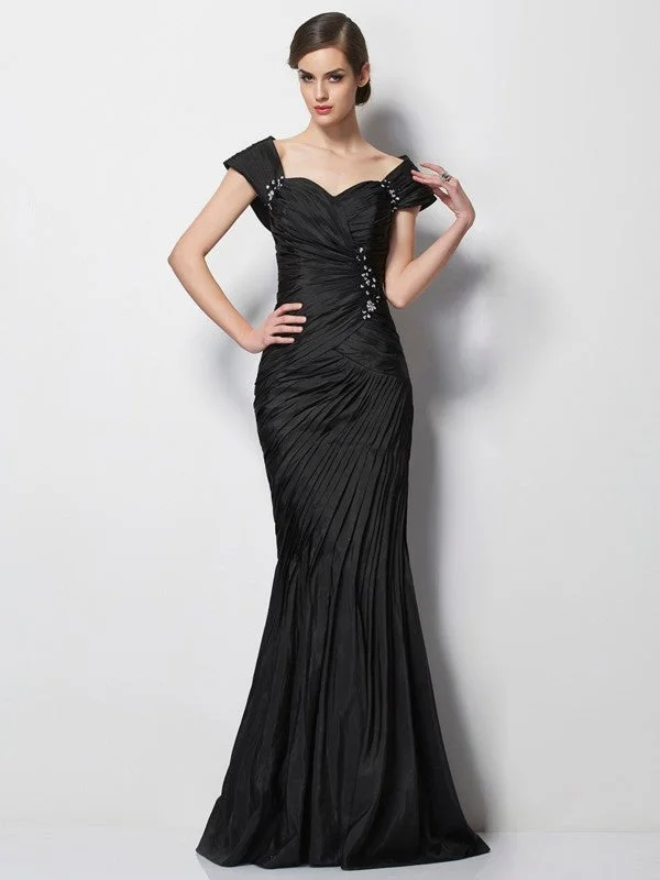 Sale For Women Mother of the Bride Dresses Trumpet/Mermaid Short Sleeves Beading Long Taffeta Sale For Women Mother of the Bride Dresses Trumpet/Mermaid Short Sleeves Beading Long Taffeta