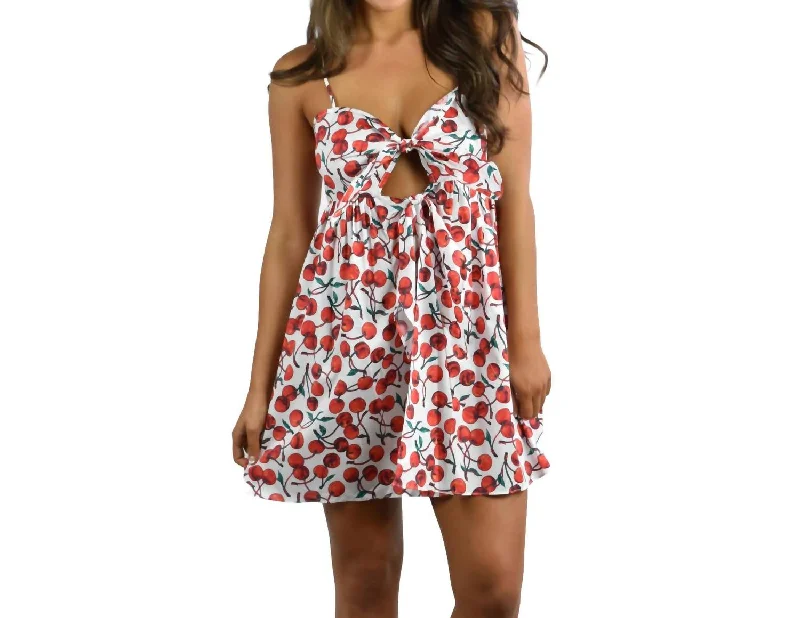 Women's Functional Outfit For Outdoor Activities Sadie Cover Up Dress In Cherry Multi Women's Functional Outfit For Outdoor Activities Sadie Cover Up Dress In Cherry Multi