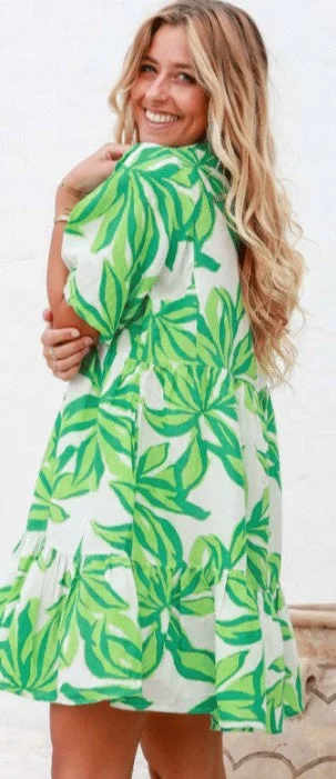 Budget Saver Green leaflet dress