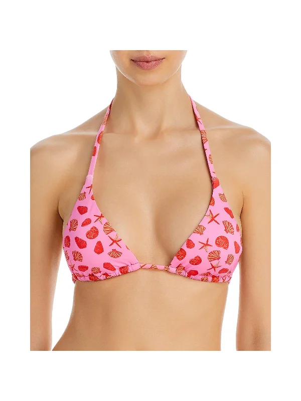 Women's Vacation Outfit Womens Printed Nylon Bikini Swim top