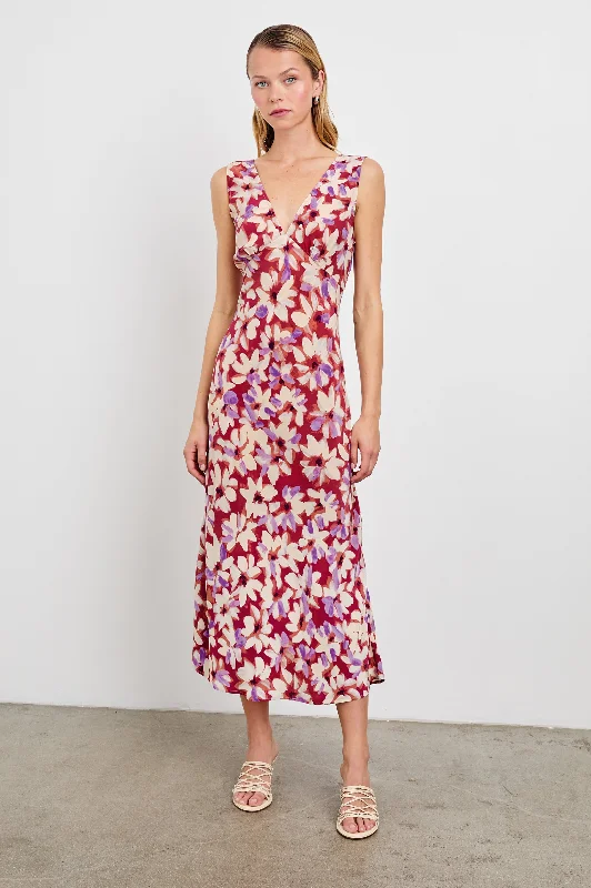 All Season Basics Discount AUDRINA DRESS - AMARANTH