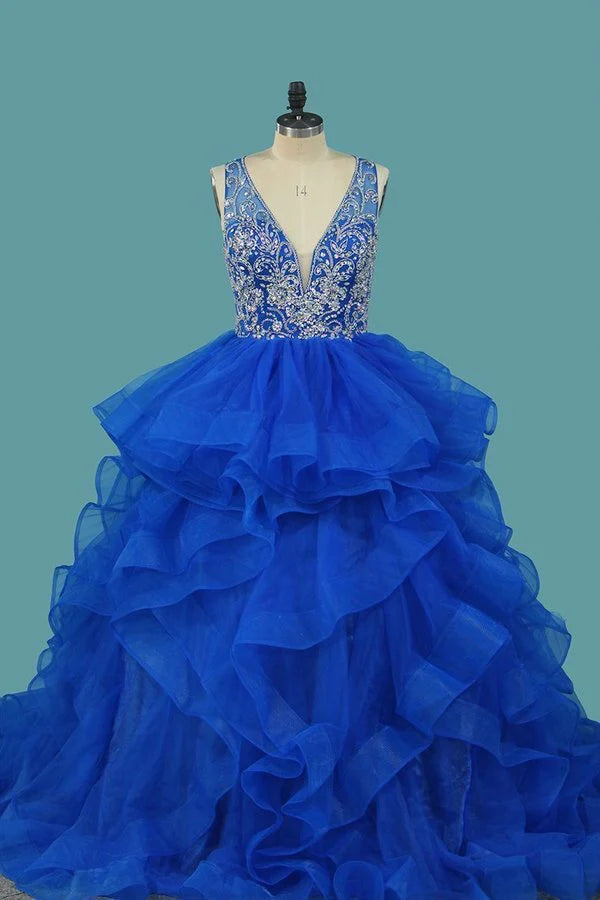 Discover Now Tulle Quinceanera Dresses V Neck A Line